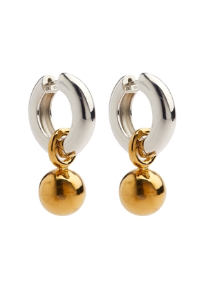 Agmes Sonia Two-tone Hoop Earrings - Gold