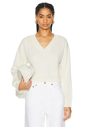 LoveShackFancy Sansa Pullover Sweater in Cream - Cream. Size M (also in S, XS).