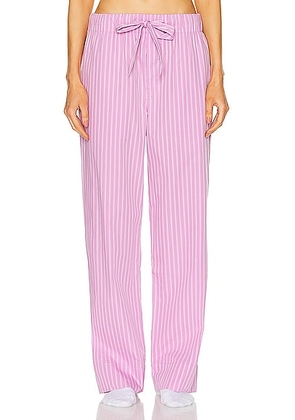 Tekla Stripe Pant in Purple Pink Stripes - Pink. Size M (also in S, XS).