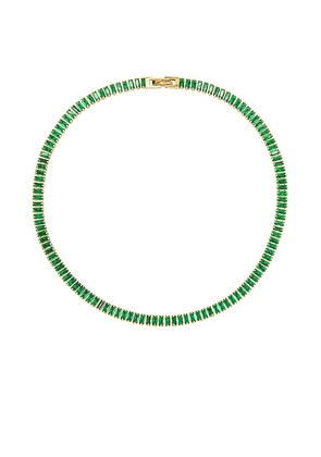BRACHA Candybar Necklace in Green.
