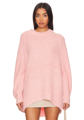 Free People Teddy Sweater Tunic in Pink. Size L, S, XL, XS.