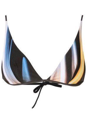 Lenny Niemeyer abstract-print triangle bikini top - Multicolour