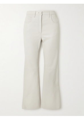 Joseph - Duke Cropped Leather Flared Pants - White - FR32,FR34,FR36,FR38,FR40,FR42,FR44