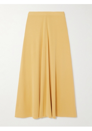 TOTEME - Stretch-jersey Midi Skirt - Yellow - xx small,x small,small,medium,large,x large