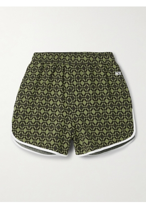 Wales Bonner - Organic Cotton-blend Jacquard Shorts - Green - x small,small,medium,large,x large