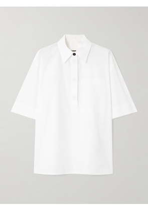 Jil Sander - Organic Cotton-poplin Polo Shirt - White - x small,small,medium,large,x large