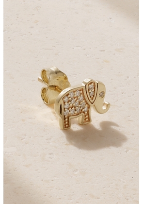 Sydney Evan - Elephant 14-karat Gold Diamond Earrings - One size