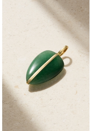 By Pariah - Pebble 14-karat Gold Aventurine Pendant - Green - One size