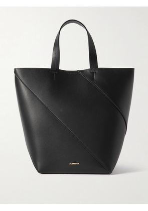 Jil Sander - Small Paneled Leather Tote - Black - One size