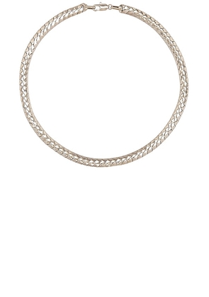 LAURA LOMBARDI Piatta Necklace in Metallic Silver.