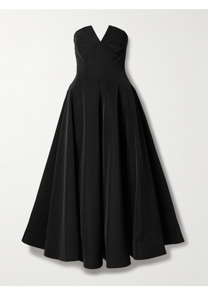 Oscar de la Renta - Strapless Cotton-blend Faille Gown - Black - US0,US2,US4,US6,US8