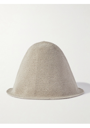 The Row - Carrol Knitted Cotton Bucket Hat - Brown - XS/S,M/L