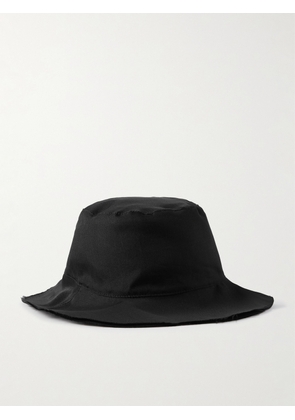 The Row - Sofia Frayed Silk-organza Bucket Hat - Black - S,M,L