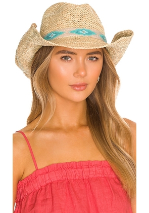 Nikki Beach Blue Jaye Hat in Tan.