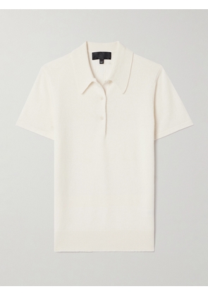 Nili Lotan - Milos Cashmere Polo Shirt - Ivory - x small,small,medium,large
