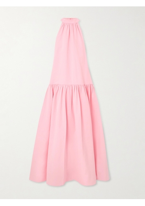 STAUD - Marlowe Cotton-blend Grosgrain Gown - Pink - x small,small,medium,large,x large