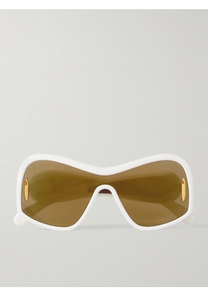 Loewe - Anagram Oversized D-frame Acetate Sunglasses - Ivory - One size