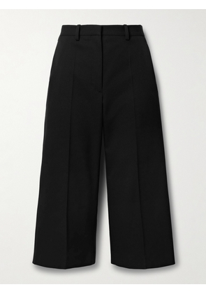 The Row - Gandine Cropped Wool-blend Grain De Poudre Straight-leg Pants - Black - US0,US2,US4,US6,US8,US10,US12,US14
