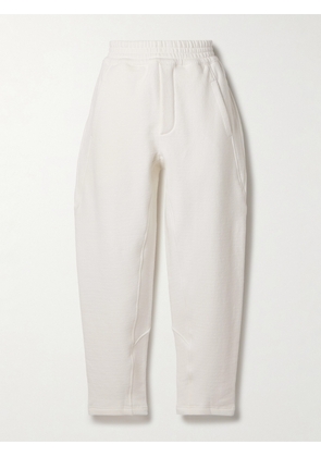 The Row - Koa Brushed Stretch-cotton Sweatpants - White - x small,small,medium,large,x large