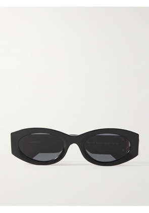 Miu Miu Eyewear - Glimpse Oval-frame Acetate Sunglasses - Black - One size