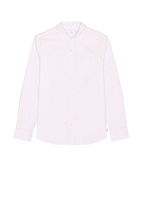 onia Washed Oxford Long-sleeved Shirt in White. Size S.