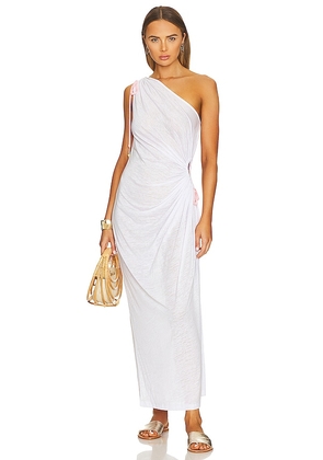 Pitusa One Shoulder Dress in White. Size XS/S.