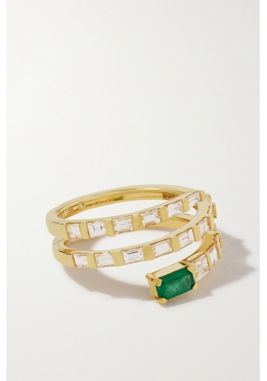 SHAY - 18-karat Gold, Emerald And Diamond Ring - 6