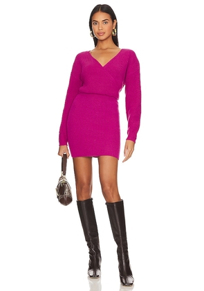 Line & Dot Fawna Sweater Dress in Fuchsia. Size M, S, XS.