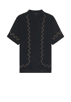 NEUW Curtis Short Sleeve Ravi Shirt in Black. Size M, S.