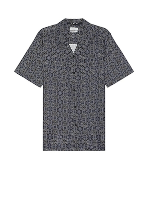 Ksubi Plus Resort Short Sleeve Shirt in Blue. Size M, S, XL/1X.