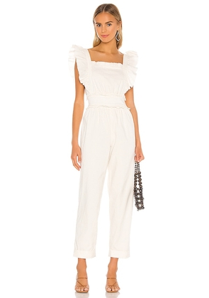 Tularosa Ames Jumpsuit in Ivory. Size S.