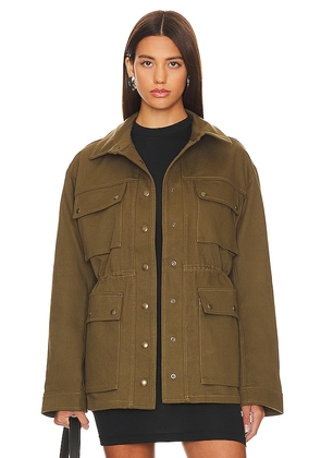 Tularosa Hadley Jacket in Olive. Size M, XL, XS.