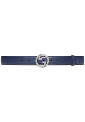 Gucci Blondie thin leather belt - Blue
