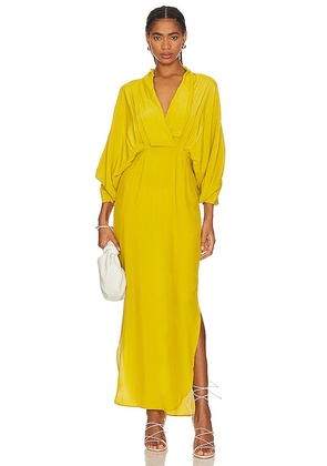 SWF Plunge Dress in Yellow. Size S.