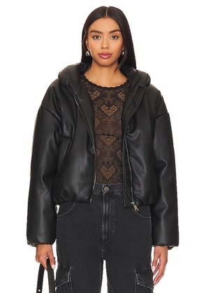 Steve Madden Stratton Faux Leather Jacket in Black. Size L, S, XL, XS.
