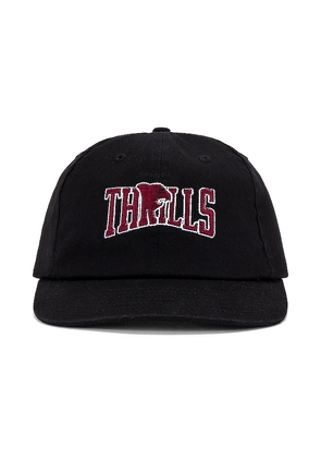 THRILLS Stand Firm 6 Panel Cap in Black.