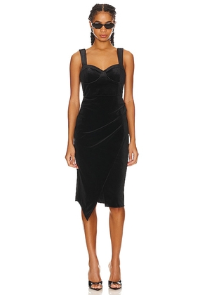 Yumi Kim Brenda Velvet Dress in Black. Size L, S, XS.
