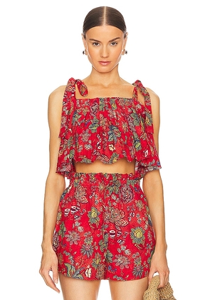 Ulla Johnson Ivy Tank in Red. Size 12, 6, 8.