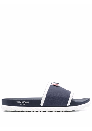 Thom Browne cable-sole slides - Blue