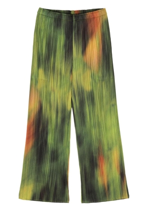 Pleats Please Issey Miyake Turnip & Spinach pleated trousers - Green