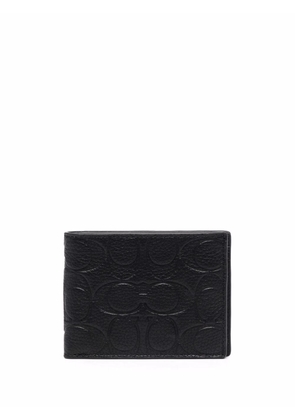 Coach logo-embossed bi-fold wallet - Black