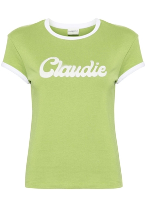 Claudie Pierlot logo-print cotton T-shirt - Green