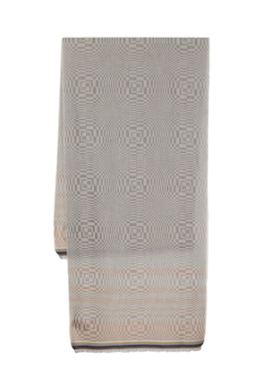 Paul Smith Optical cotton-blend scarf - Grey