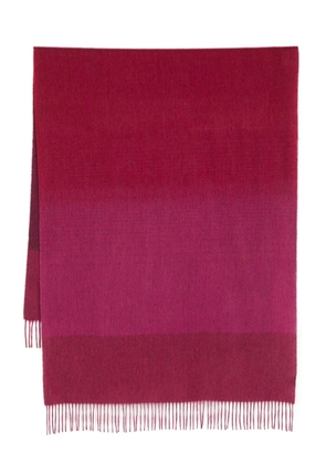Paul Smith gradient-effect tasselled-edge scarf - Pink
