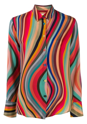 PS Paul Smith striped silk shirt - Red