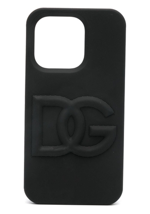 Dolce & Gabbana DG Logo iPhone 14 Pro case - Black