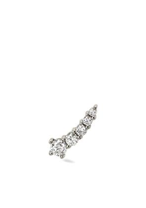 Lark & Berry 14kt white gold Shooting Star diamond stud earring - Silver