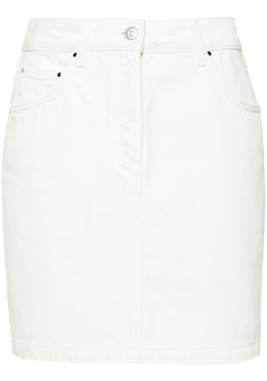 Claudie Pierlot A-line denim miniskirt - White