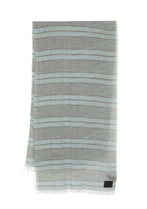 Paul Smith striped linen scarf - Blue