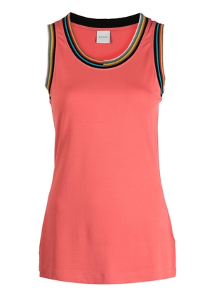 Paul Smith stripe-detailing tank top - Red